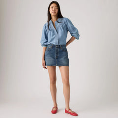 Icon Skirt - Phoenix Rising Skirt - Dark Wash