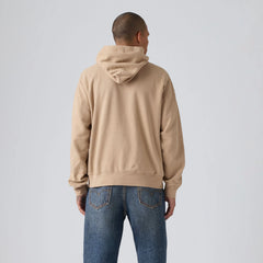 Soft Boxy Garment Dye Hoodie Sweatshirt - White Pepper - White