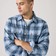 Jackson Worker Overshirt - Madhu Plaid Allure - Blue