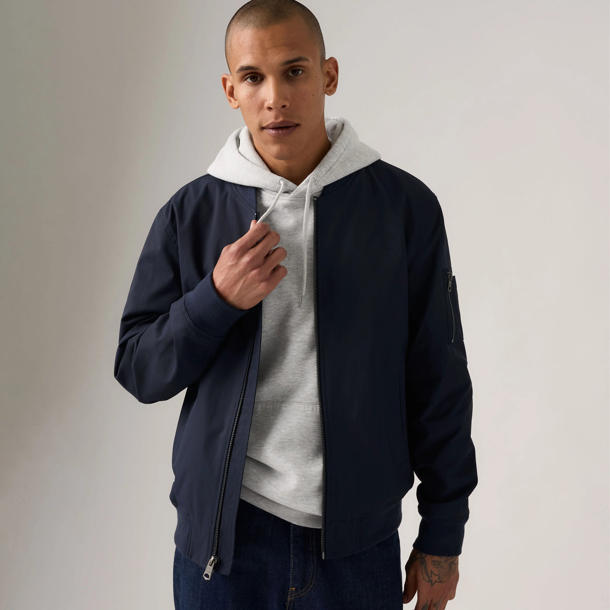 Flight Jacket - Navy - Blue