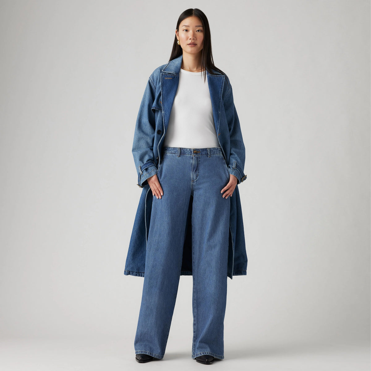 XL Chino Women's Jeans - Big Yikes - Medium Wash