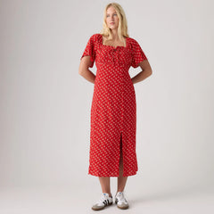 Amara Column Midi Dress - Angela Daisy Urban R - Red
