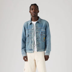 Levi’s® France Football Type II Jacket - France - Dark Wash