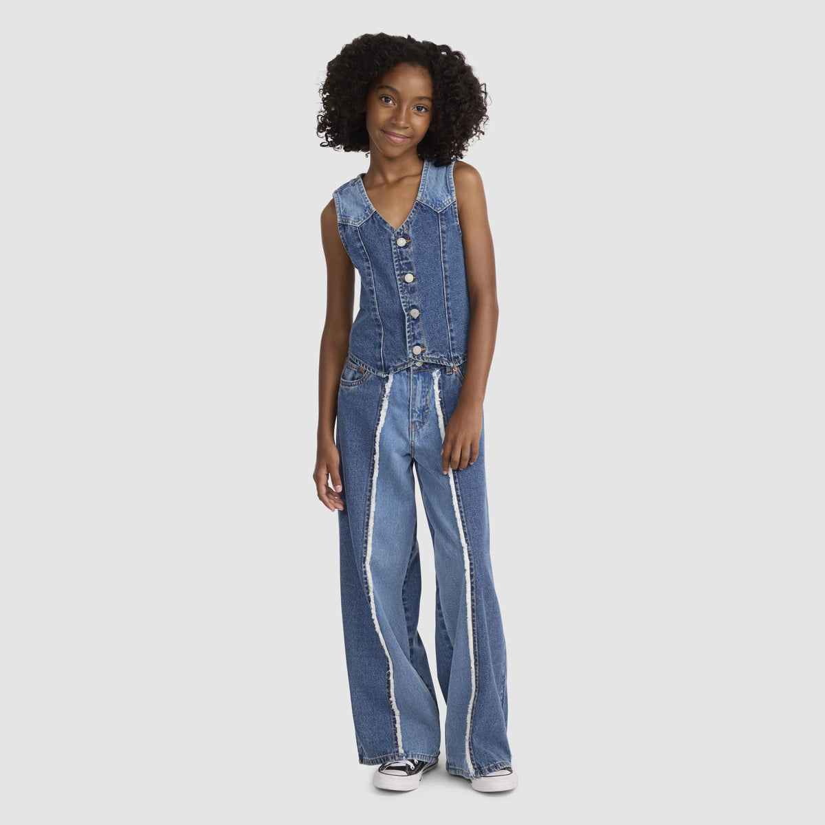 Rodeo Denim Vest - Blue Wash M Big Girls 7-16 - Rodeo - Blue
