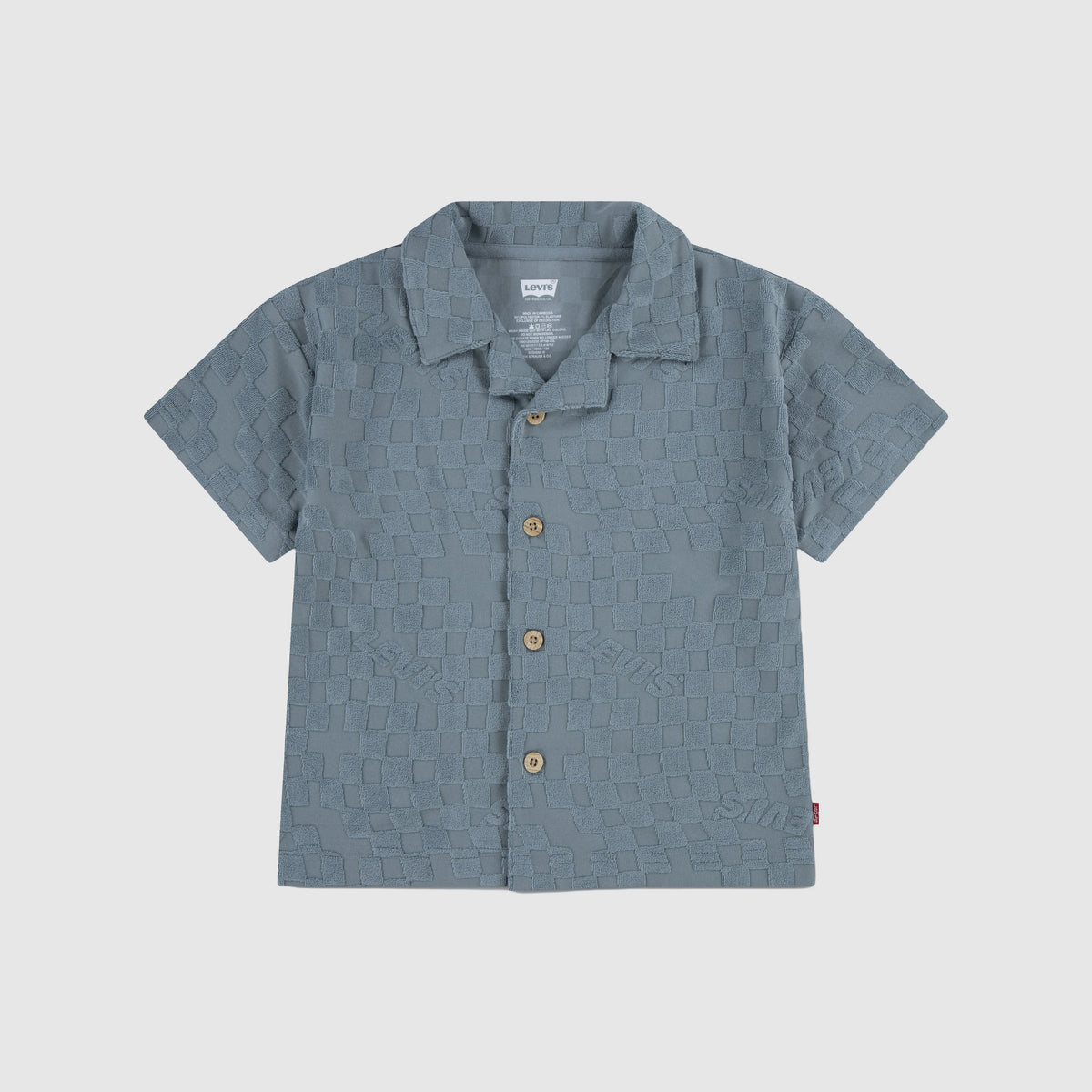 Knit Camp Shirt Toddler 2T-4T - Lead - Green