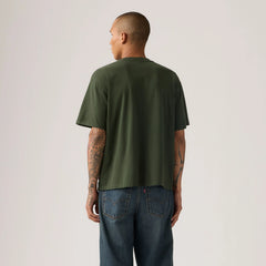 Relaxed Fit Graphic Boxy T-Shirt - No Requests Kombu Green - Green