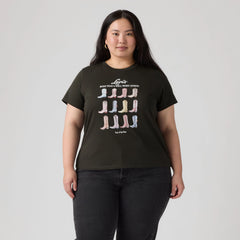 Perfect Logo T-Shirt (Plus Size) - Plus All The Boots P - Black