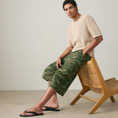 478™ Baggy Utility 18" Men's Capri Shorts - Abstract Lizard Camo - Green