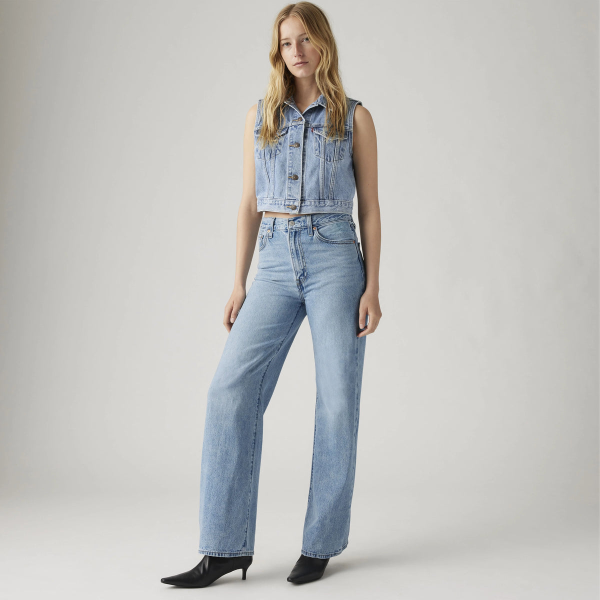 Ribcage Wide Leg Women's Jeans - Far And Wide - Light Wash