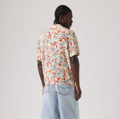 Classic Camp Shirt - Surya Paisley Pompeian Red - Multi-Color