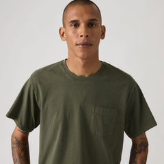 Essential Pocket Garment Dye T-Shirt - Garment Dye Deep Depths - Green