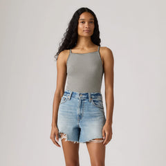 Dry Goods Apron Tank Top - Patricia Printed Che - Black
