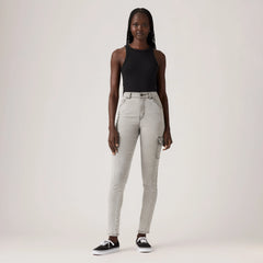 721 High Rise Skinny Cargo Women's Pants - Trerrain Of Thought - Grey