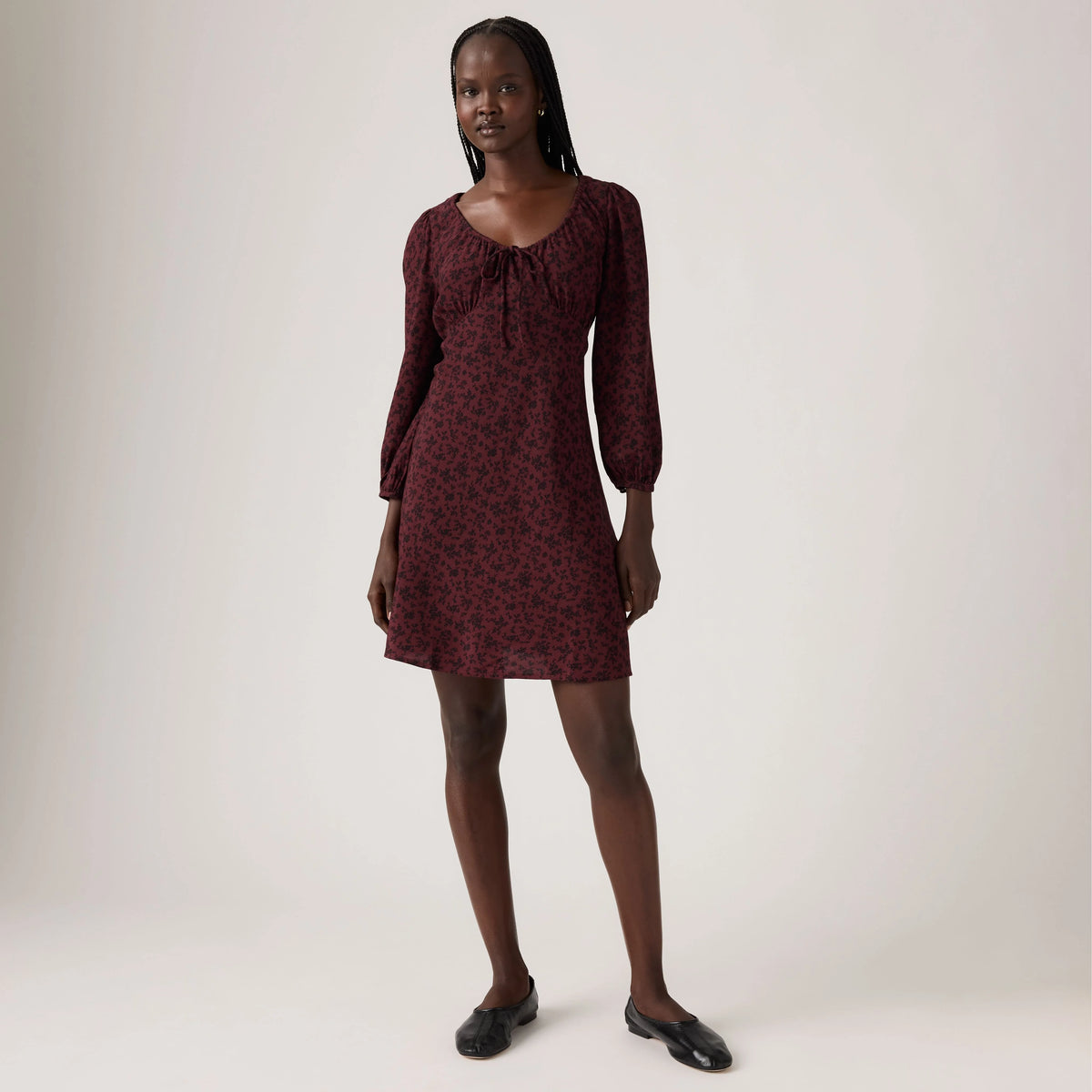 Odette Dress - Tawny Port - Red