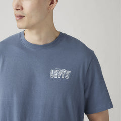 Relaxed Fit Short Sleeve Graphic T-Shirt - Vintage Indigo - Blue