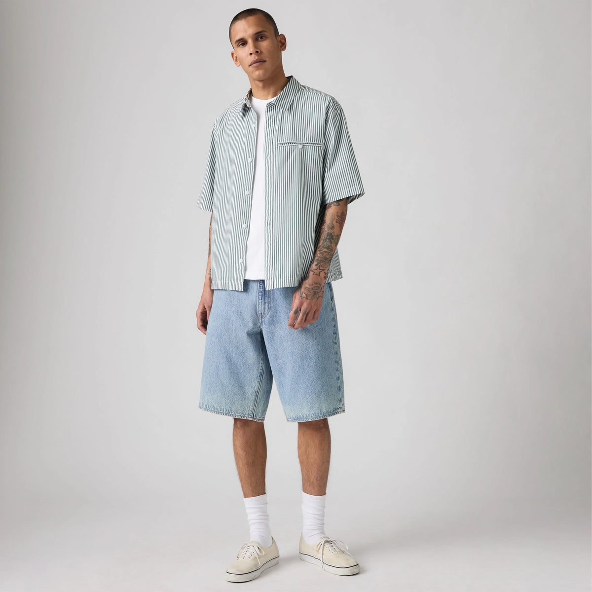478™ Baggy 12" Men's Shorts - My Pockets Full - Light Wash