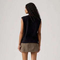Boxy Tank Top - Anthracite Night - Black