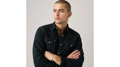 Barstow Western Denim Shirt - Beautiful Ash Washed Black - Black