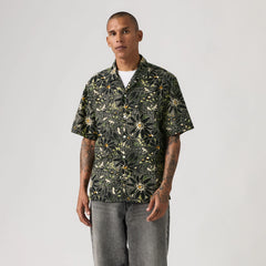 Sunset Camp Shirt - Hatch Floral Jet Black - Multi-Color