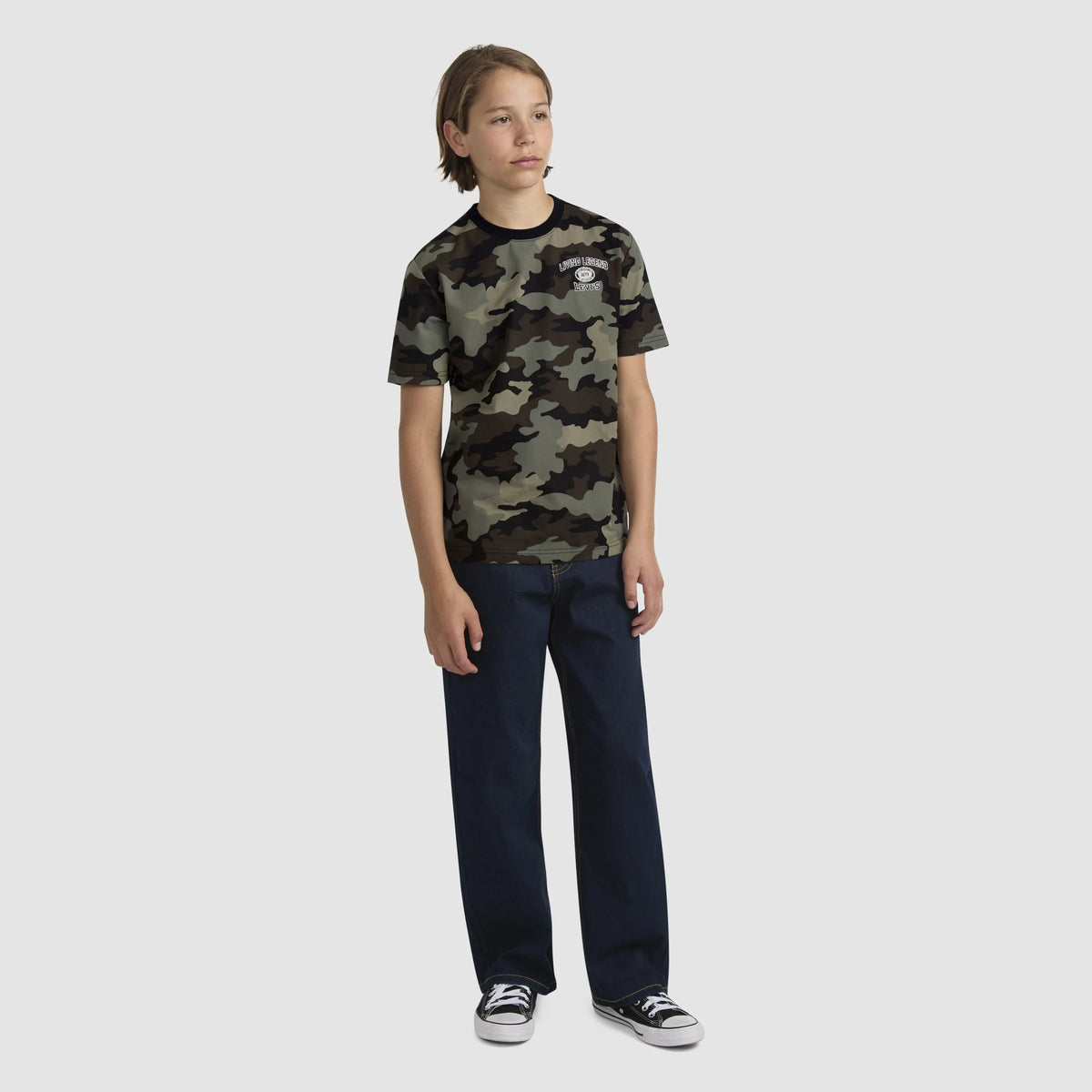 Camo Covered Tee Big Boys 8-20 - Cypress - Green