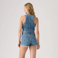 Racer Vest - Bee In The Bonnet Ve - Medium Wash