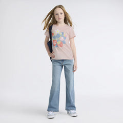 Short Sleeve Strawberry Graphic Tee Big Girls 7-16 - Crystal Pink - Pink
