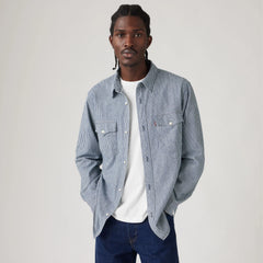 Relaxed Fit Western Shirt - Dark Indigo Rigid - Blue