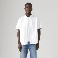 Authentic Short-Sleeve Button-Down Shirt - Bright White - White
