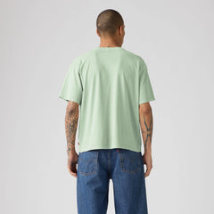 Relaxed Fit Graphic Boxy T-Shirt - Cactus Cameo Green - Green