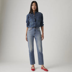 501® Original Fit Cropped Women's Jeans - Scanned Answers - Medium Wash