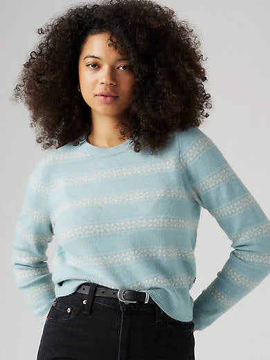 Fairisle Snowflake Sweater - Fairisle Stripe - Multi-Color