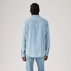 Classic Western Standard Fit Shirt - Franklin Stonewash - Light Wash