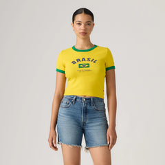 Brasil Mini Ringer Tee - Brasil - Multi-Color