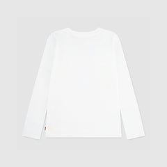 Long Sleeves Crochet Tee Little Girls 4-6x - Blanc - White