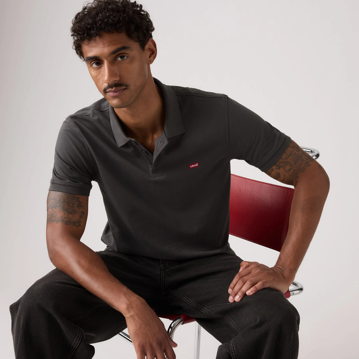 Housemark Polo Shirt - Blackened Pearl - Grey