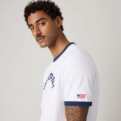 Levi's® U.S. Soccer Retro Ringer Tee - U.S. - White