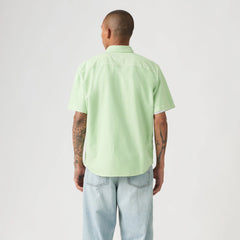 Authentic Short-Sleeve Button-Down Garment Dye Shirt - Garment Dye Cameo Green - Green