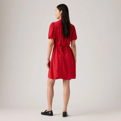 Lea Mini Dress - Cara Ditsy Floral - Red
