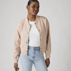 Varsity Bomber Jacket - Black