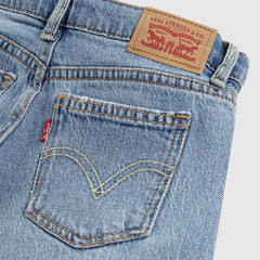 High Rise Baggy Denim Jeans Little Girls 4-6 - Happy Camper - Blue