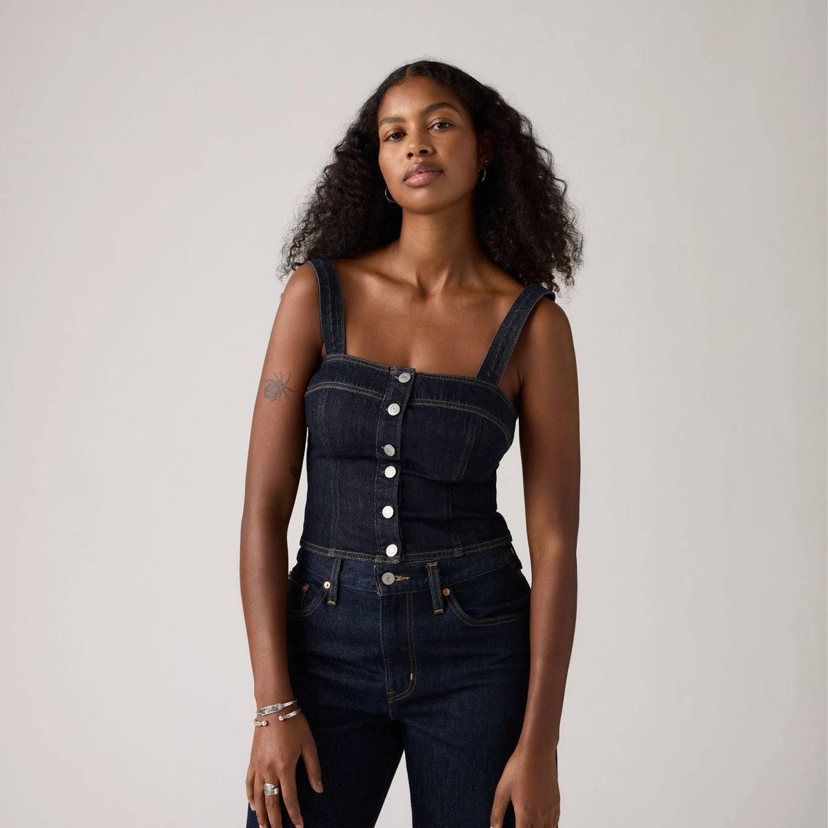 Drea Tank - Reign Of The Rinse Tank - Dark Wash