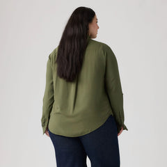 Darlene Shirt (Plus Size) - Deep Depths - Green