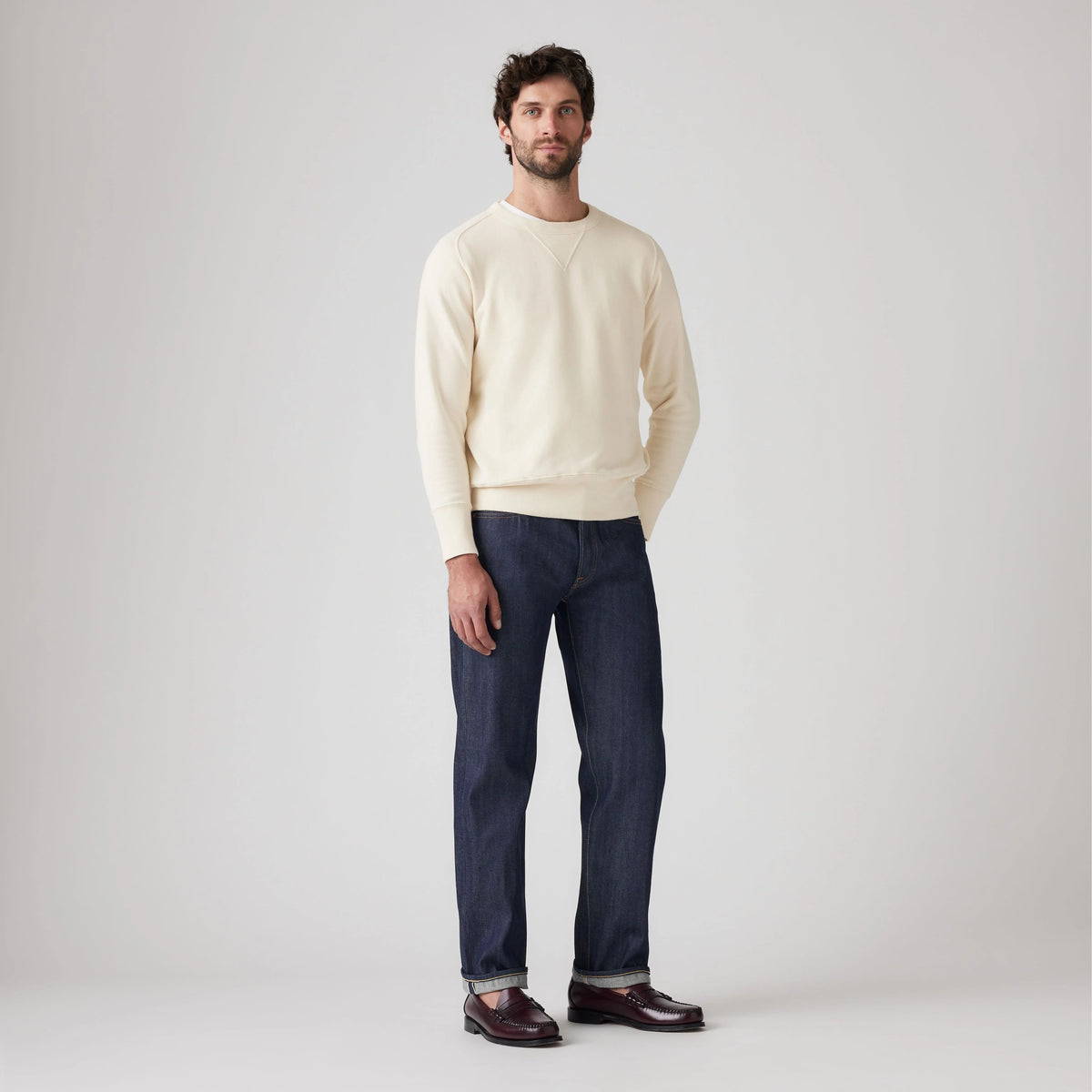 1966 501® Original Men's Jeans - Organic Rigid Selvedge - Dark Wash - Non Stretch