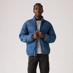 Piedmont Short Puffer Jacket - Morningside - Medium Wash