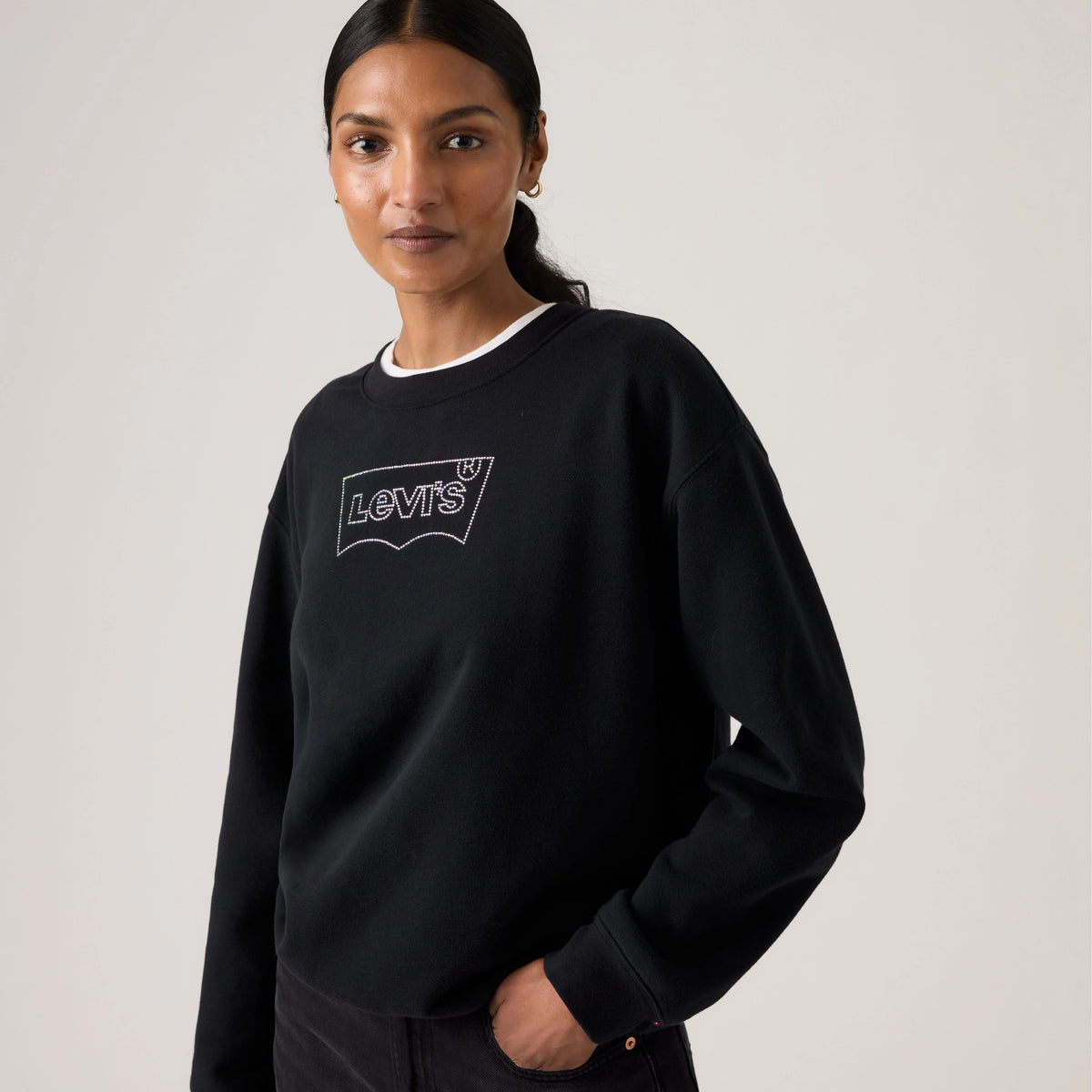 Graphic Everyday Sweatshirt - Anthracite - Black