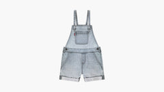 Knot Stap Shortalls Little Girls 4-6 - Day Off - Light Wash