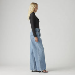 XL Baggy Straight Women's Jeans - Thanks Friend - Medium Wash