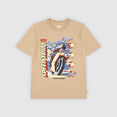 Short Sleeve Speed Trail Graphic Tee Big Boys 8-20 - Travertine - Brown