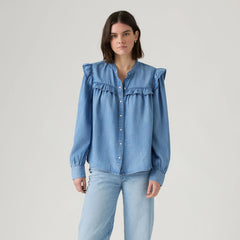 Gianna Long-Sleeve Blouse - Take It Again - Medium Wash