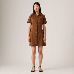 Rinoa Denim Dress - Sorrel Horse Top - Brown